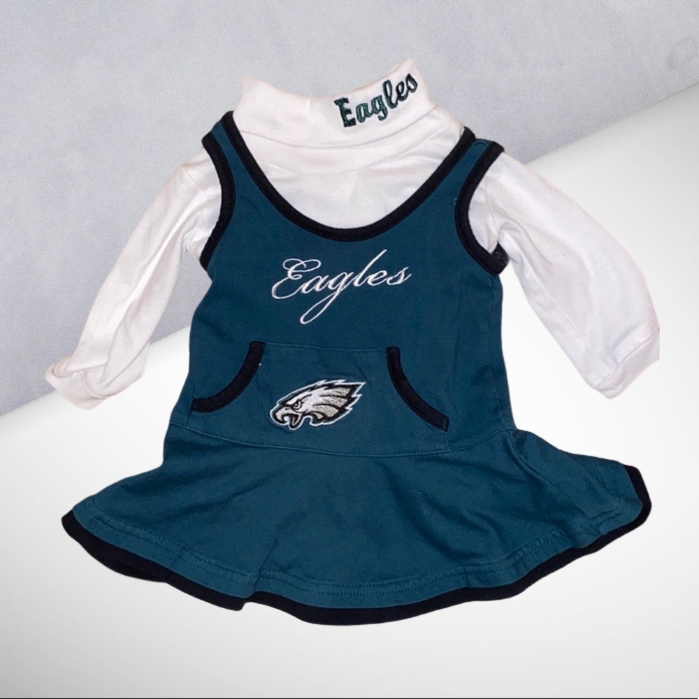 Eagles Cheerleader jumper and turtleneck